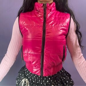 XOXO Fuchsia Puffer Vest